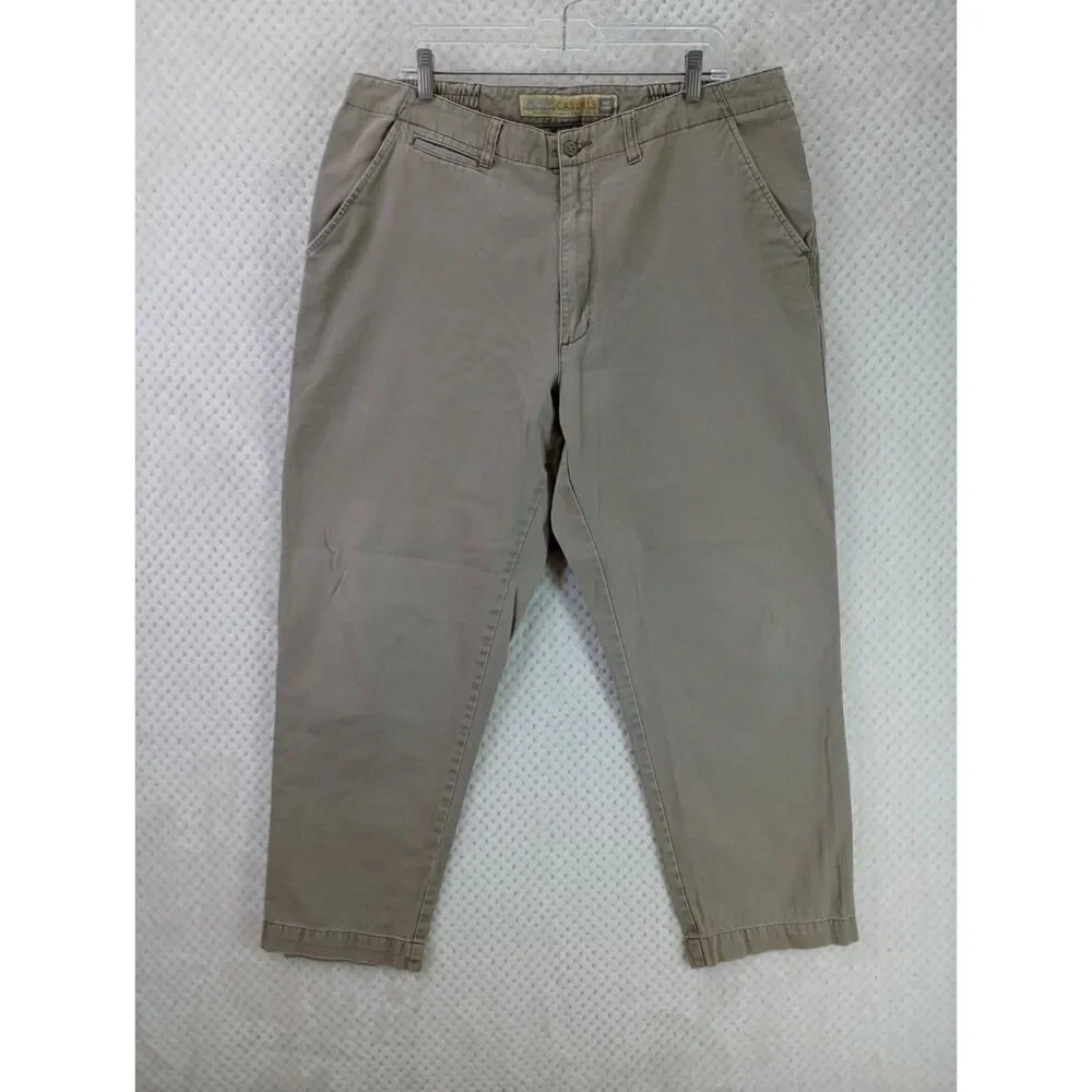 Cabela's Casuals Aged Khakis Men's 40x32 Tapered Cotton Chino Pants*READ*